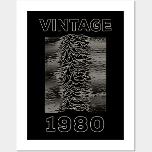 Vintage 1980 - Unknown Pleasures Posters and Art